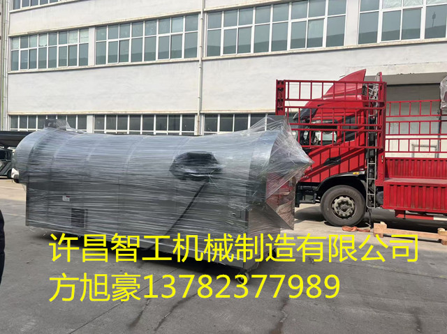 許昌智工四米電磁流水線炒貨設(shè)備發(fā)貨江蘇